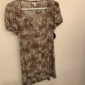 NWT Boutique leopard dress XS
